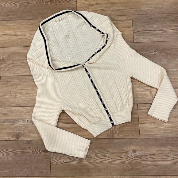 Y/Project Evergreen first Edition beige knit cardigan 100% Wool Size 40 - Picture 2 of 7